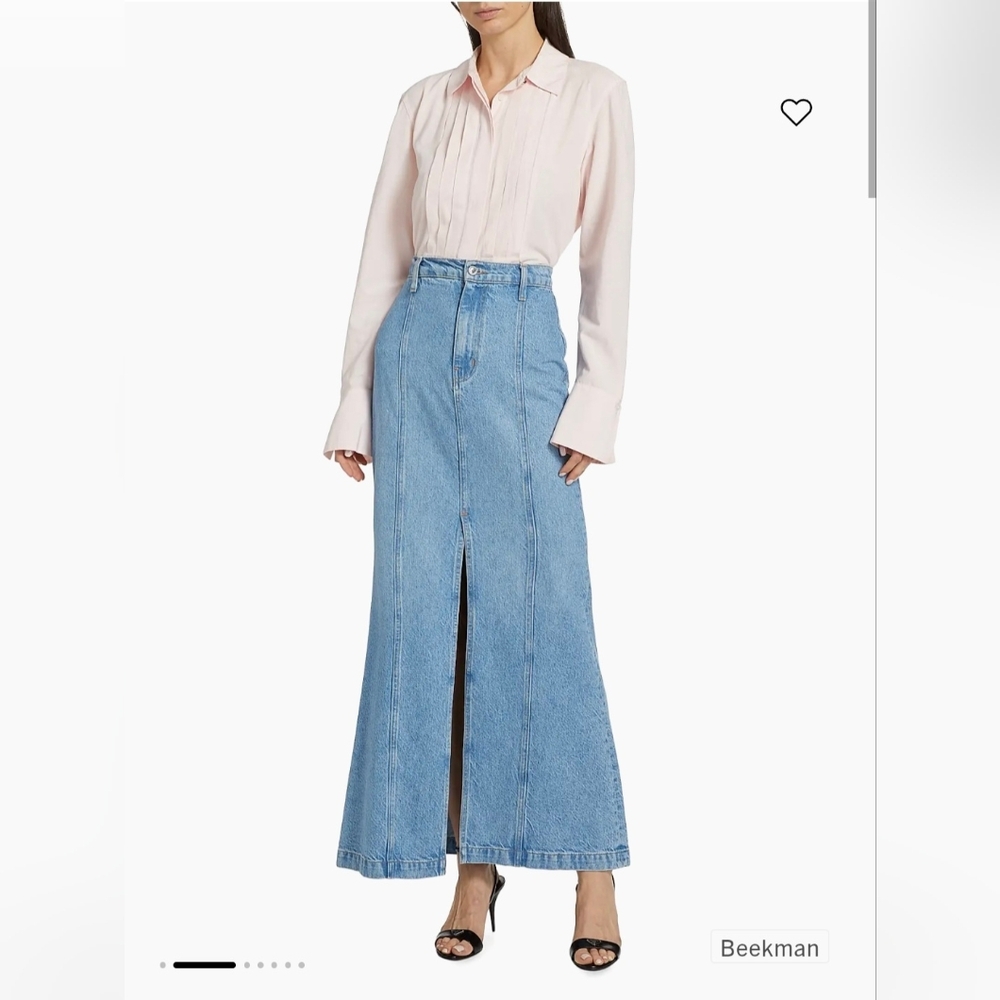 10 Crosby Derek Lam Denim Maxi Skirt with Slit